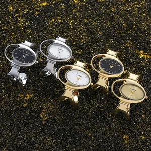 Gruppo di orologi a bracciale al quarzo ovali da donna in finiture oro e argento