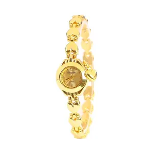 Orologio al Quarzo con Bracciale a Forma di Cuore da Donna in Lega Strass Orologio da Polso Decorativo per l'uso Quotidiano Regalo Gioielli