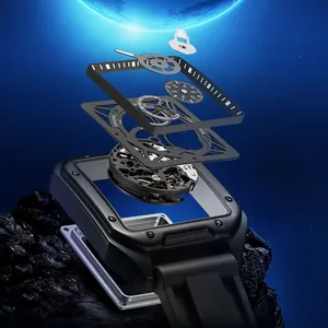 Gedetailleerd opengewerkt aanzicht van een Mark Fairwhale automatisch herenhorloge