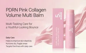 Intensive PDRN pink collagen multi-tasking balm stick for youthful looking skin care bounce