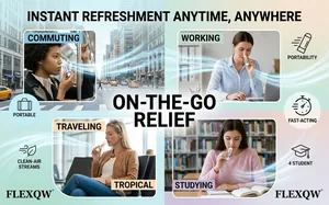 Portable nasal inhaler stick for instant refreshment during travel and daily work