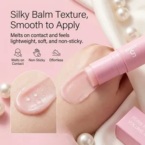 Collagen volumizing eye balm stick with PDRN and Volufiline for silky smooth skin texture