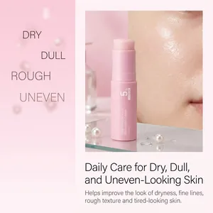 Pink collagen multi-balm stick for daily care of dry, dull and uneven looking skin