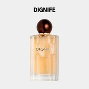 Detailed view of DIGNIFE Rose Eau de Parfum 50ml bottle with an elegant sphere cap