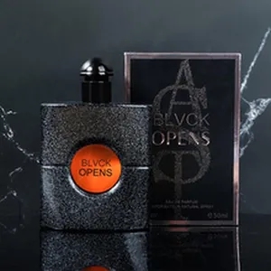 BLVCK OPENS 50ml Eau de Parfum da donna in un flacone di vetro nero strutturato
