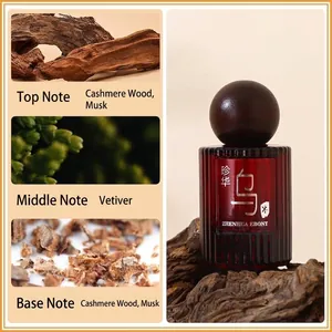 Zhenhua Ebony woody perfume for men and women with sandalwood notes and musk scent