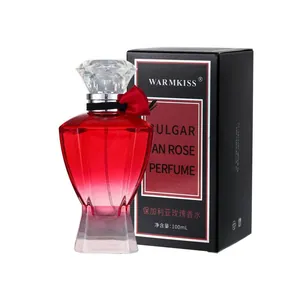WARMKISS Bulgarian Rose Damenparfüm mit 100ml roter Flasche und schwarzer Box