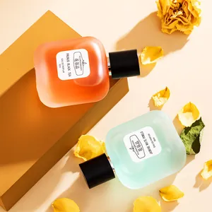 Elegant 50ml women's eau de parfum with jasmine and tea scents in frosted bottles
