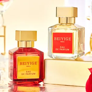 Profumo Romantico Donna Rosa Oud Legno di Sandalo Fragranza Lunga Durata Eau De Parfum Bottiglia Vetro Lusso Oro Rosso Regalo