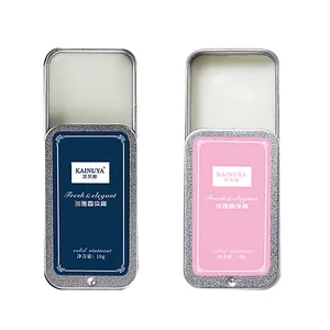 Set de bálsamo de perfume sólido portátil KAINUYA en elegantes cajas de metal azul y rosa