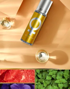 Portable 10ml rollerball perfume with refreshing grapefruit and floral fragrance notes