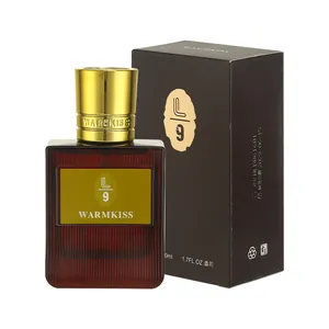 WARMKISS 50ml ladies perfume fragrance in elegant brown ribbed bottle with gold cap