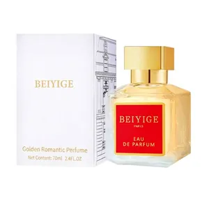 Profumo romantico donna 70ml in una elegante confezione oro e rossa