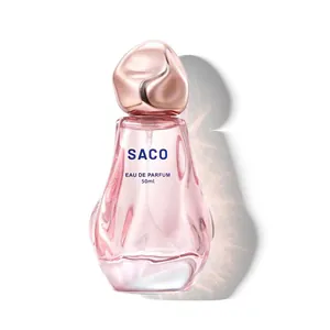 SACO Γυναικείο άρωμα Floral Fruity Eau de Parfum σε ροζ γυάλινο μπουκάλι 50ml