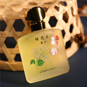 Elegante profumo fresco Osmanthus King 35ml in flacone di vetro smerigliato con fiori