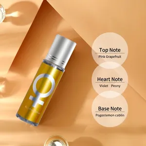 Portable 10ml rollerball perfume with long-lasting floral fragrance notes for women