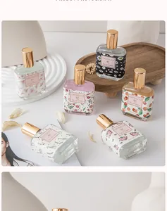 Collection of COCOSILIYA 30ml eau de toilette perfume bottles with varied floral designs