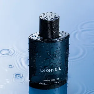 DIGNIFE 50ml ανδρικό άρωμα με φρέσκο άρωμα ωκεανού και φόντο με κύματα νερού