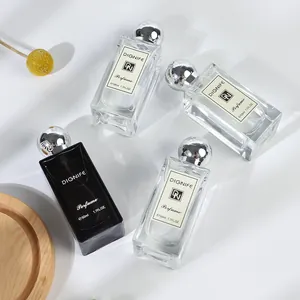 Flaconi di profumo DIGNIFE da 50ml eleganti per donna con tappi sferici argentati