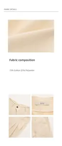 Primer plano de la textura denim beige y detalle de la cintura de pantalón ancho