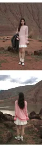 Vista detallada de una minifalda plisada blanca con cintura elástica para el verano