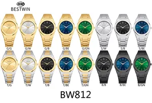 Colección de relojes de cuarzo BESTWIN BW812 en varios metales y colores de esfera