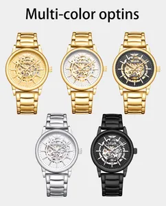 Découvrez plusieurs variantes de couleurs pour cette montre automatique squelette homme