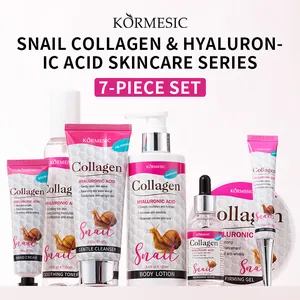 Set professionale KORMESIC da 7 pezzi con collagene di lumaca e acido ialuronico