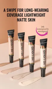 KORMESIC HD liquid foundation matte finish with long-wearing and waterproof coverage detail