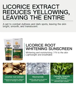 Gedetailleerde weergave van KORMESIC Licorice Root Whitening Sunscreen ingrediënten