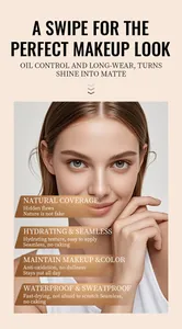 KORMESIC liquid foundation for natural coverage with a long-wear matte finish and oil control.