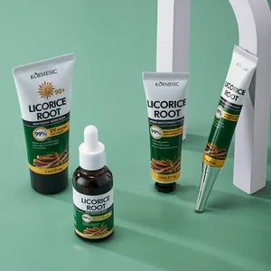 KORMESIC Licorice Root huidverzorgingsset met serum, zonnebrand, oog- en handcrème.