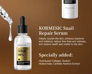 KORMESIC Schnecken-Reparaturserum mit 96% Schneckensekret für bessere Hautelastizität
