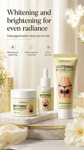 Coffret blanchissant KORMESIC avec crème, sérum et lotion pour l'éclat de la peau