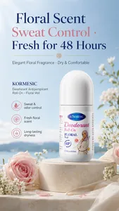 Deodorante roll-on al profumo floreale fresco per 48 ore di controllo del sudore e odori