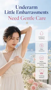 Immagine dettagliata che mostra come il deodorante roll-on affronta sudore e odori