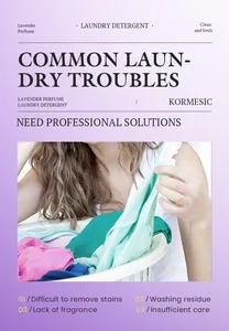 KORMESIC lavender perfume laundry detergent providing professional laundry solutions
