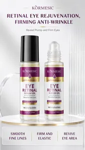 Close-up detail of Retinal Eye Serum Oil with roller-ball applicator for eye wrinkles