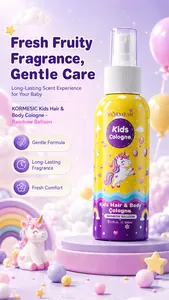 Colonia KORMESIC per capelli e corpo per bambini con profumo di frutta dolce