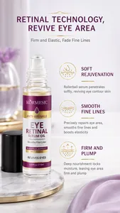 Macro detail of retinal eye serum oil with rollerball for reviving the eye area