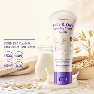 Baby Diaper Rash Cream Milk Oat Soothing Moisturizing Skin Barrier Protection Repair Cream For Kids Sensitive Skin Care