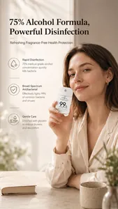 Detail von KORMESIC 75% Alkohol Antibakterielles Spray in einer Lifestyle-Szene