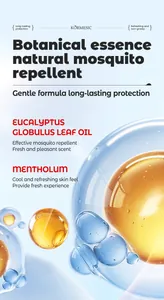Detailed feature graphic of KORMESIC botanical essence natural mosquito repellent spray