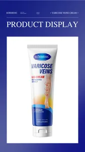Close-up detail of KORMESIC Varicose Veins Leg Cream 150ml tube for repairing relief