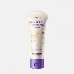 Gentle Milk & Oat soothing diaper rash cream for babies, moisturizing skin care, 60g