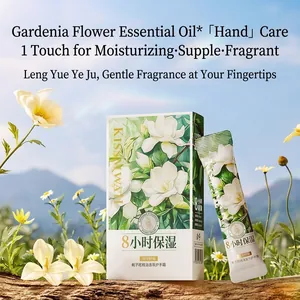 Crema de Manos con Fragancia de Aceite Esencial de Gardenia Hidratante Nutritiva Barra Portátil Cuidado de la Piel de las Manos para Otoño Invierno Mujeres