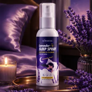 KORMESIC Lavendel Slaapspray Nachtelijke Rustgevende Kalmerende Geur Essentiële Olie Slaappleisters Voor Betere Rust Kwaliteit Nachtverzorging