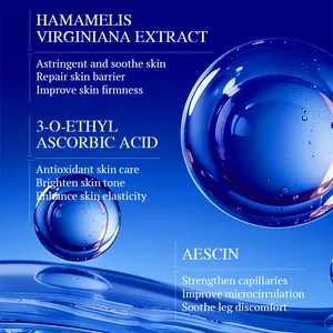 Core ingredients breakdown of KORMESIC vein care cream for skin repair and soothing effects