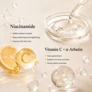 Crème corps blanchissante au niacinamide et vitamine C pour réduire les taches brunes.
