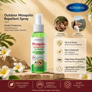 Kormesic Botanical Mosquito Repellent Spray Long Lasting 6 Hours Protection Gentle Non Irritating Body Protective Spray